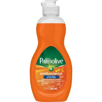 Palmolive Antibacterial Ultra Dish Soap - Concentrate - 9.7 fl oz (0.3 quart) - Mild Citrus Scent - 1 Each - Anti-bacterial, Non-abrasive, Phosphate-free, Residue-free - Orange