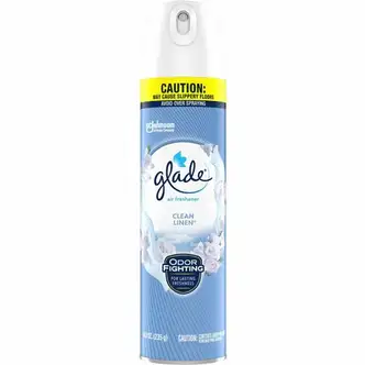 Glade Clean Linen Air Freshener Spray - Spray - 8.3 fl oz (0.3 quart) - Clean Linen - 1 Each