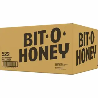 Spangler Bit-O-Honey Candies - Honey, Almond - Individually Wrapped - 1 Carton