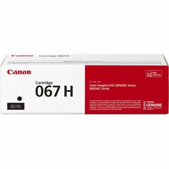 Canon 067 Original High Yield Laser Toner Cartridge - Black - 1 Pack - 3130 Pages