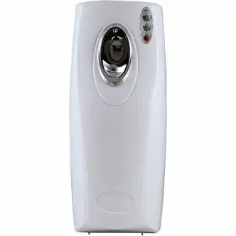 Claire Metered Air Freshener Dispenser - 0.13 Hour, 0.25 Hour, 0.50 Hour - Wall - 2 x C Battery - 1 Each - White