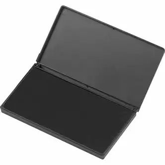 CLI Nontoxic Foam Ink Pads - 1 Each - 2.8" Width x 4.3" Length - Foam Pad - Black Ink - Black