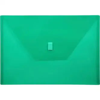Lion 22080-GR A4 Recycled File Pocket - 8 17/64" x 11 11/16" - Poly - Green - 20% Recycled - 1 Each