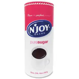 Njoy Cane Sugar - Canister - 20 oz (567 g) - Natural Sweetener - 1Each